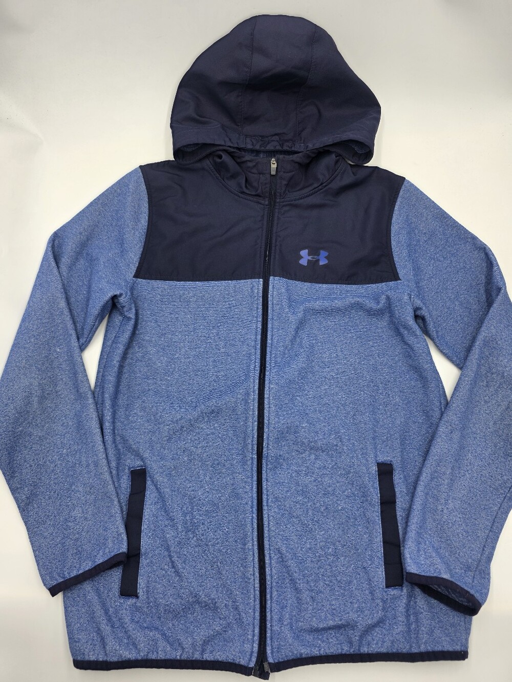 Under Armour boys' blue fleece jacket size XL
